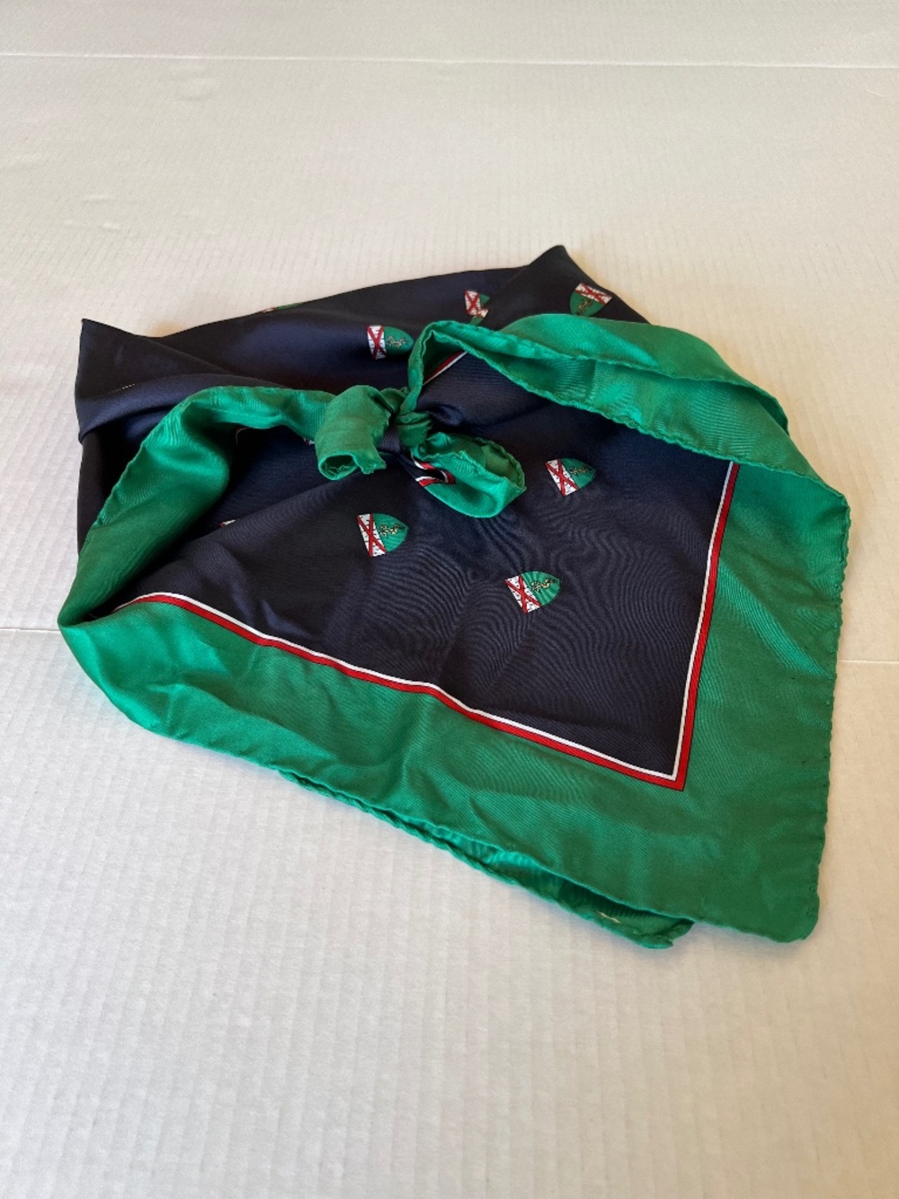 Yale School of Medicine Coat of Arms Square Silk Scarf